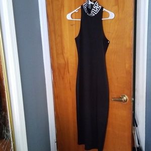 Black midi dress